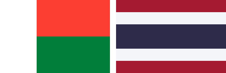 MADAGASCAR - THAILANDE