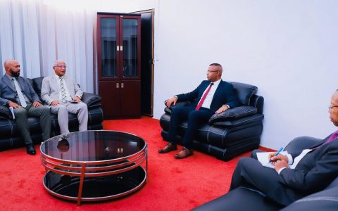 Le nouveau Président du CSI en visite de courtoisie au Président de l’Assemblée nationale